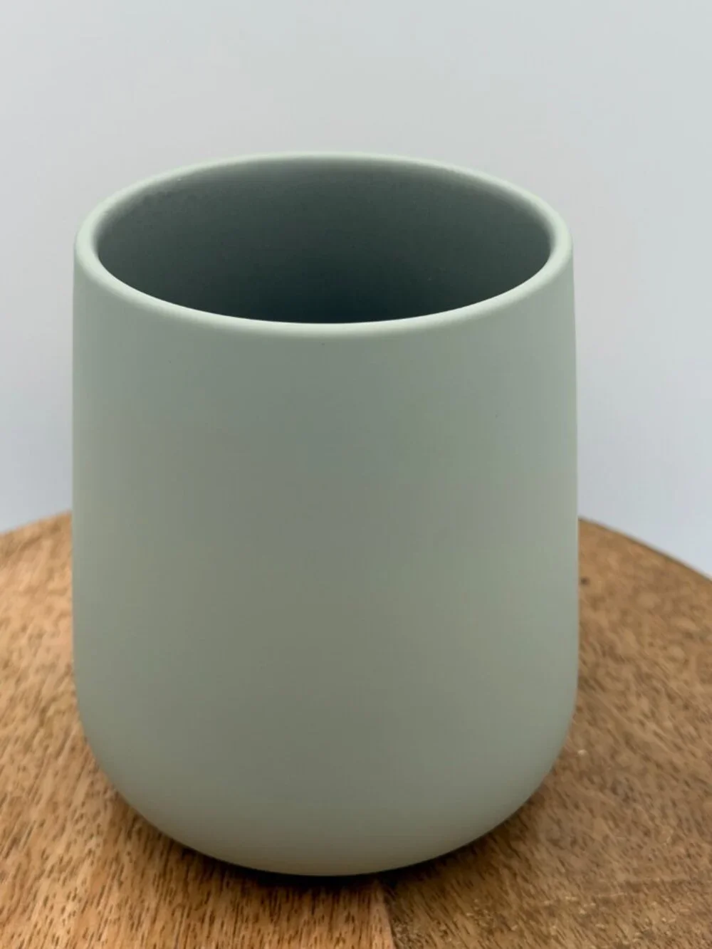 Zone Denmark Nova One Toothbrush Mug Stoneware Matcha Green Sleek Modern NIB